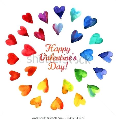 450x470 Heart Drawing Designs Watercolor Happy Valentines Day Hearts Cloud