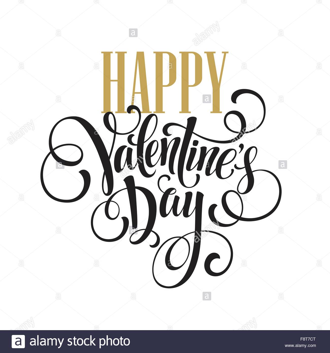 1300x1390 Happy Valentines Day Hand Drawing Lettering Design. Vector Stock