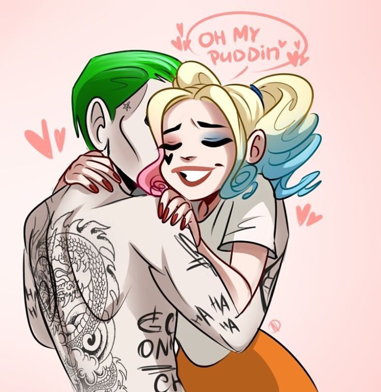 Harley Quinn And Joker Drawing at GetDrawings | Free download
