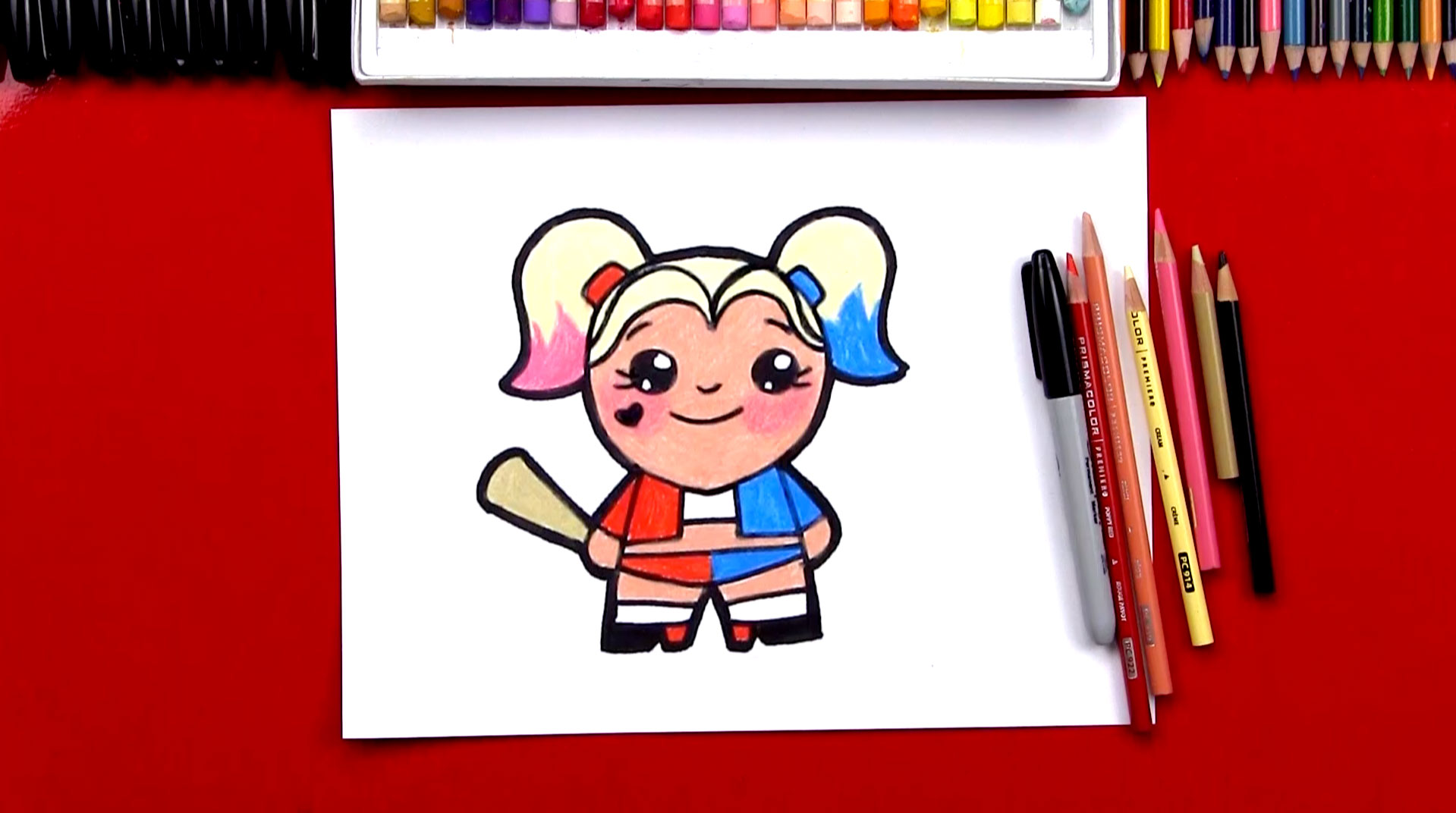 1919x1072 How To Draw Cartoon Harley Quinn