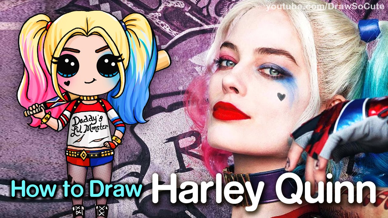 1280x720 How To Draw Suicide Squad Harley Quinn Chibi