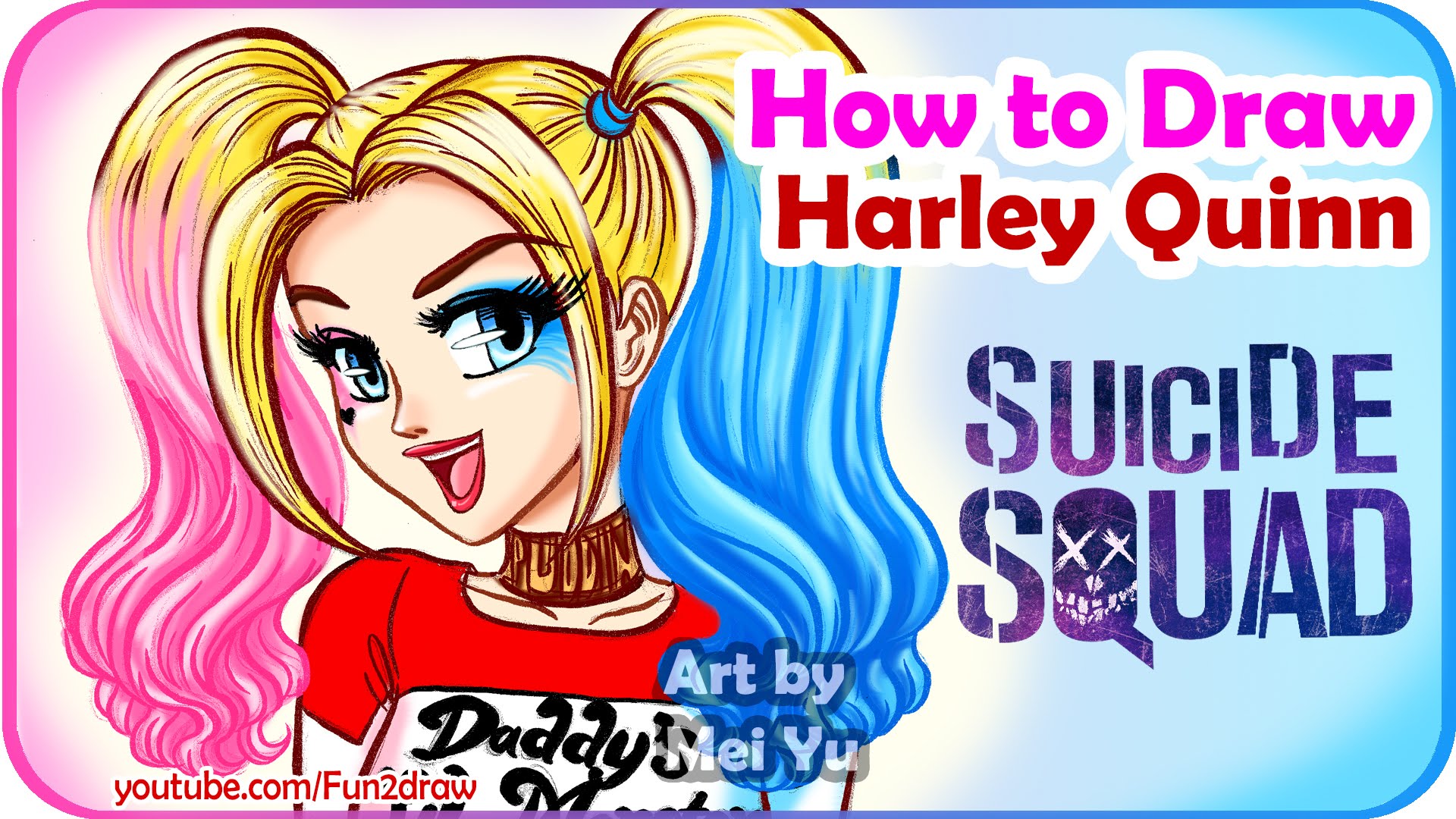 1920x1080 How To Draw Anime, Manga Harley Quinn Mei Yu