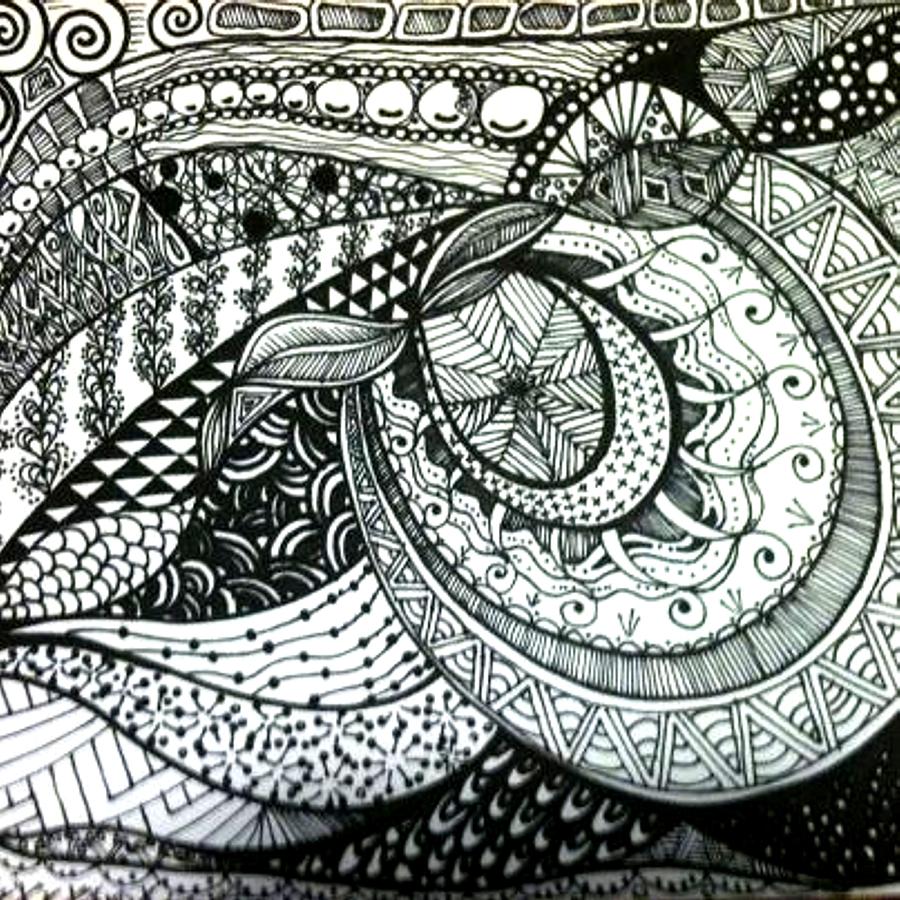 900x900 Zentangle