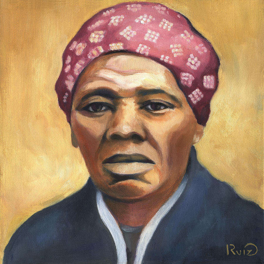 900x900 Harriet Tubman Painting By Linda Ruiz Lozito
