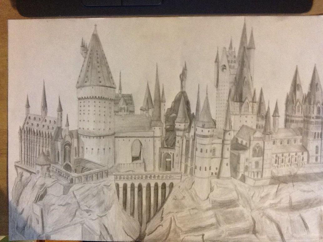 Harry Potter Castle Drawing at GetDrawings | Free download