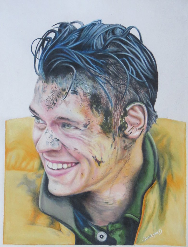 781x1024 Drawing Harry Styles From Dunkirk By Junkdrawings