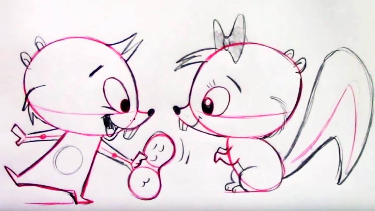 1280x720 How To Draw Cute Squirrels (Step By Step)