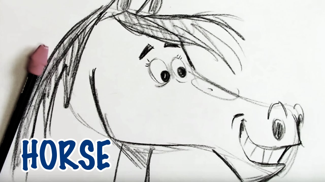1280x720 How To Draw A Horse (Step By Step)
