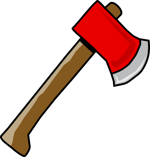 570x598 Red Hatchet Clip Art