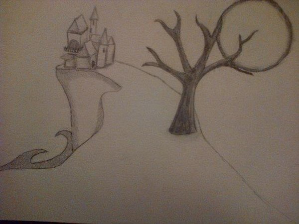 600x450 Haunted House Drawing By Autumnauntzy