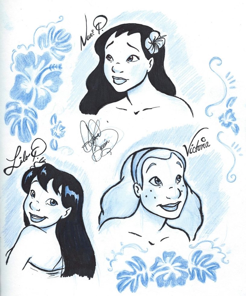 815x980 Hawaiian Girls By Jackfreak1994