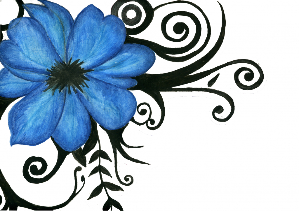 1024x724 Flower Tribal Drawing How To Draw An Hawaiian Flower