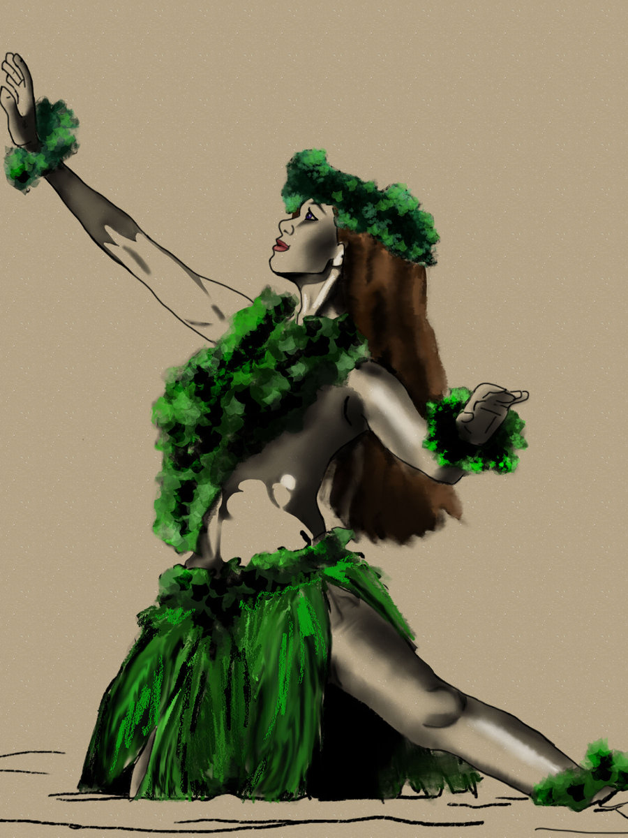 900x1200 Hawaiian Girl By Chanimrbj