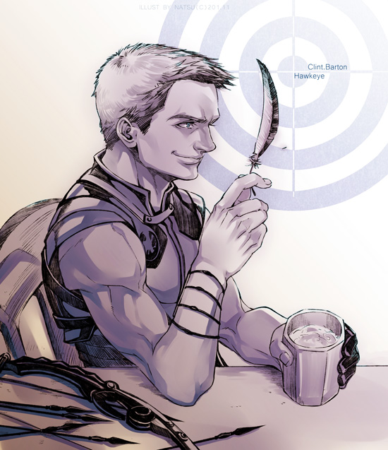 550x637 The Avengers Hawkeye By Athew