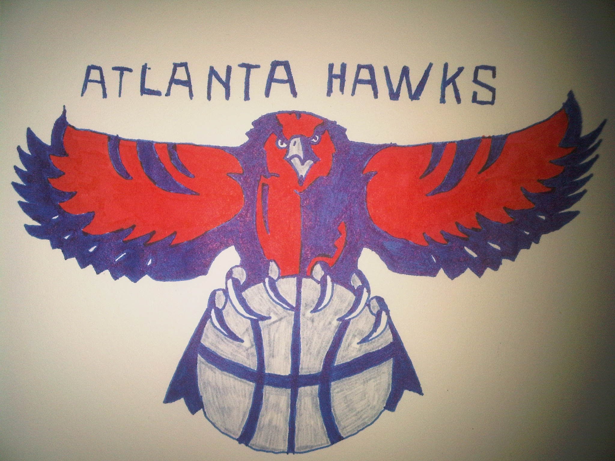 2048x1536 How To Draw The Atlanta Hawks Logo