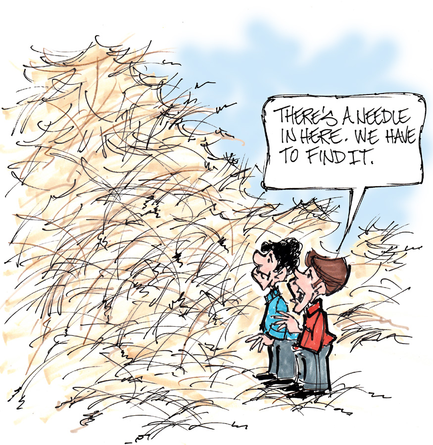 875x899 Cartoon Drawing Of Two Boys And A Haystack