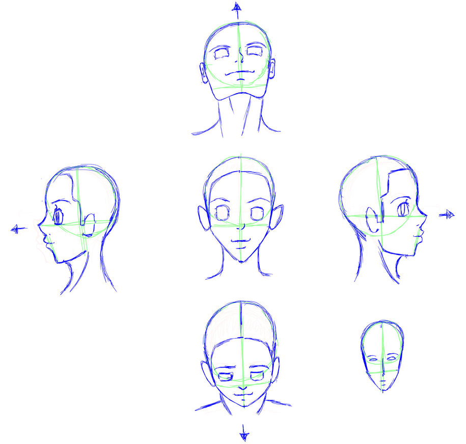 Head Angles Drawing at GetDrawings | Free download