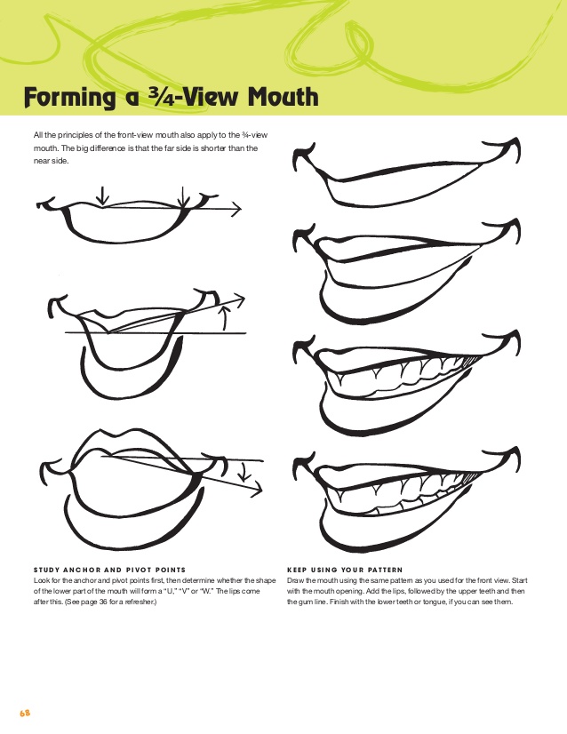 638x826 Drawing Faces, Ears From The Front