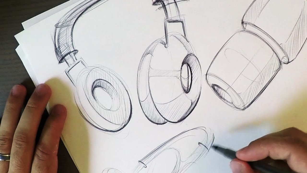 1280x720 Let's Sketch Headphones! (Start Big)