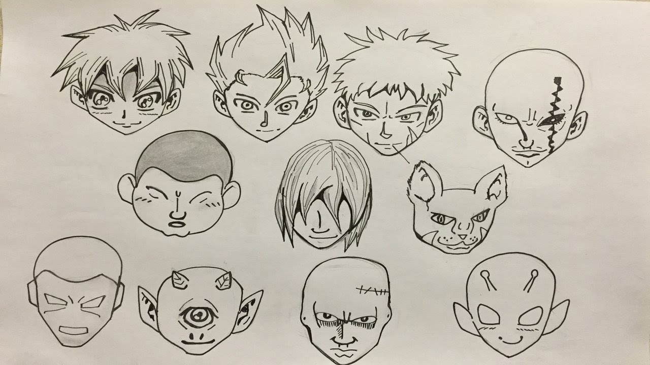 1280x720 How To Draw Manga Head Structures
