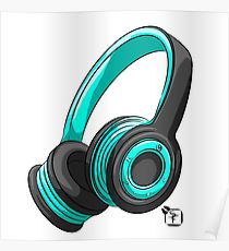 210x230 Headset Drawing Posters Redbubble
