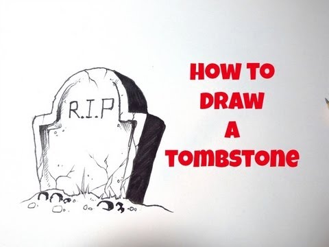 480x360 How To Draw A Tombstone