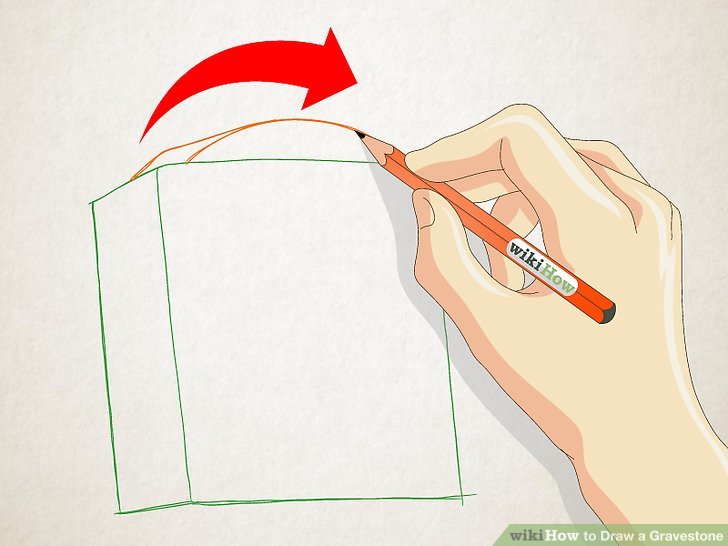 728x546 How To Draw A Gravestone 11 Steps (With Pictures)