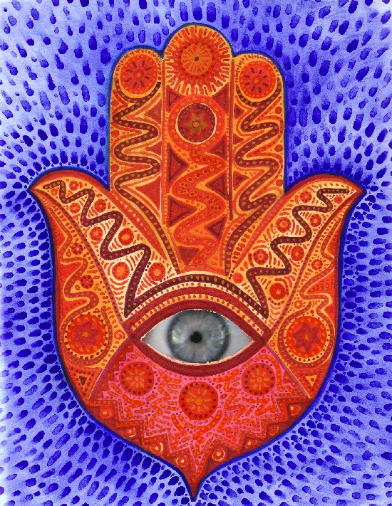 550x711 Hamza Hand Drawing Beatrice Baumgartner Cohen Hamsa Hands