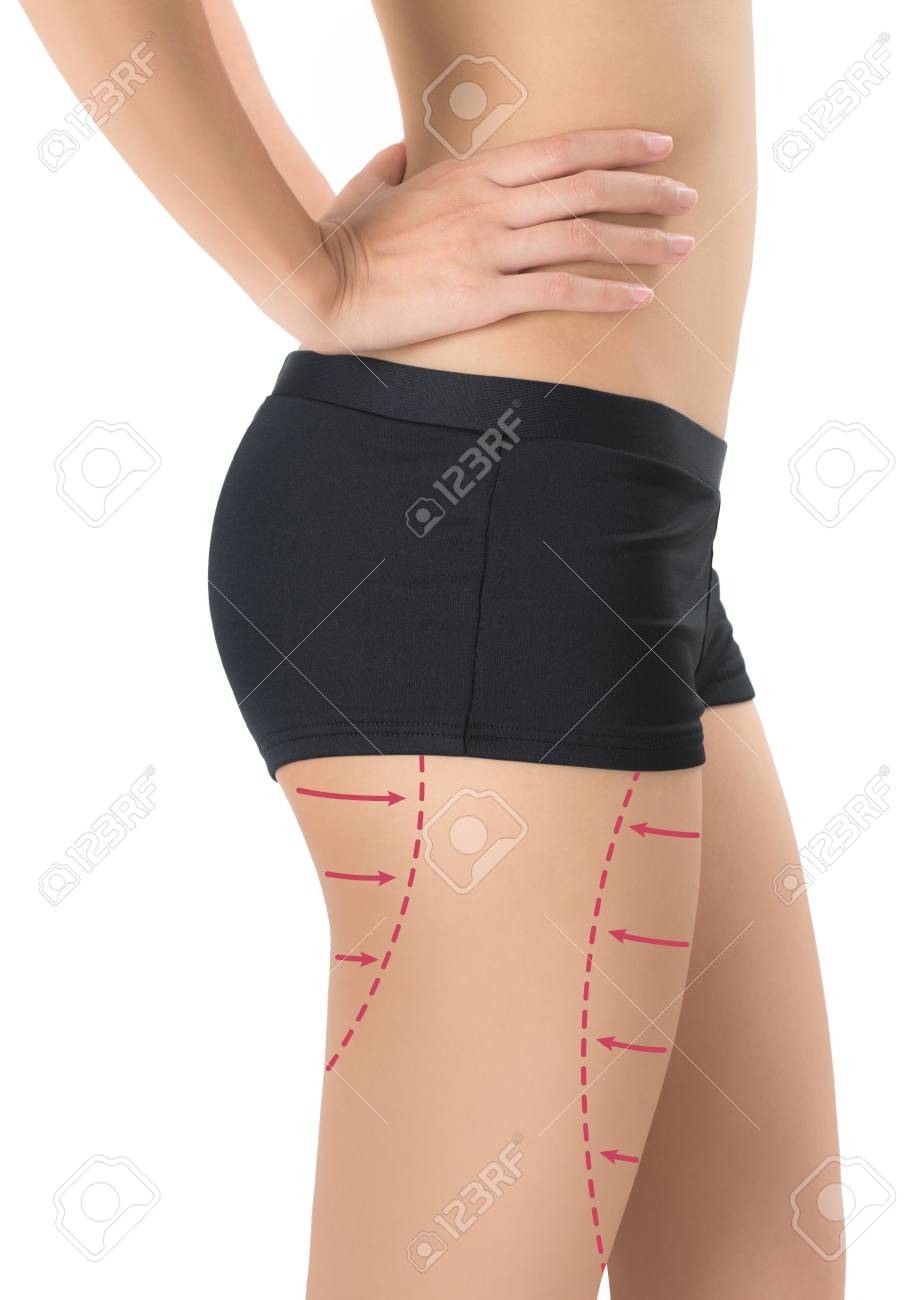 923x1300 Woman Posing Perfect Healthy Body Shape With The Drawing Red