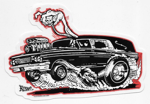 500x347 Kruse Hot Rod Hearse Sticker