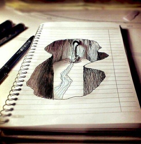 489x499 3d Drawing Uploaded By Annette X On We Heart It