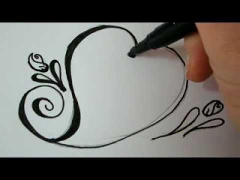 480x360 How To Draw A Valentine Heart With Roses