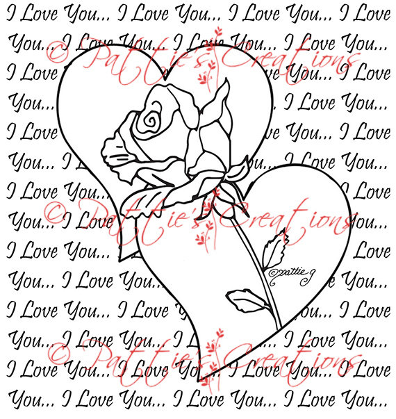 570x603 I Love You Hearts And Roses