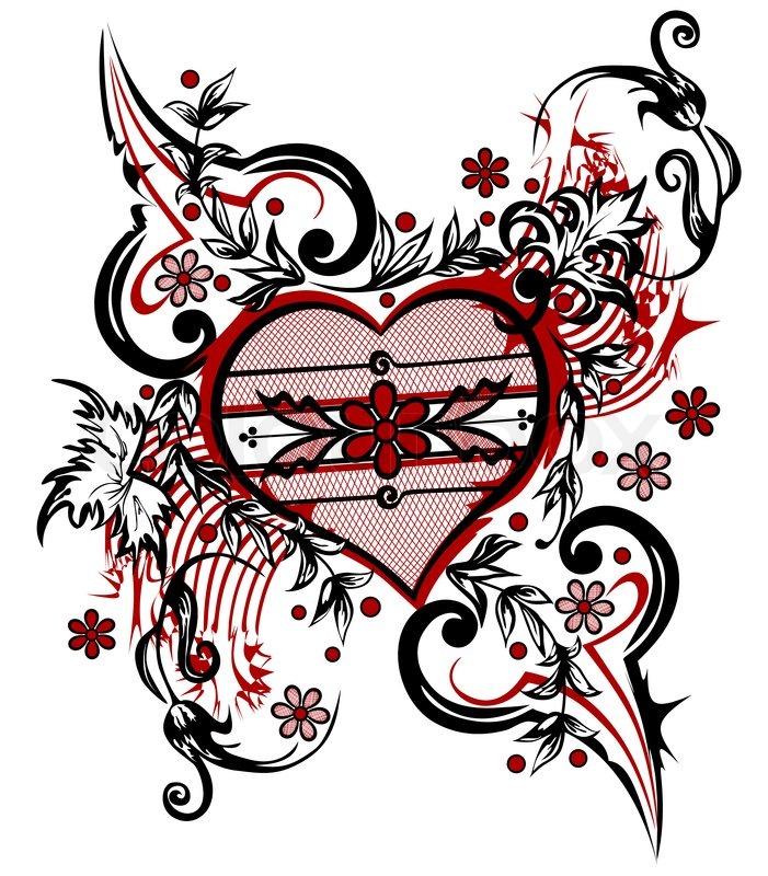 Heart Design Drawing at GetDrawings | Free download