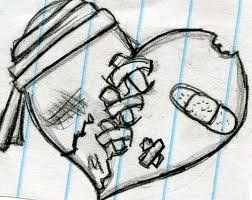 252x200 Gallery For Gt Pretty Broken Hearts Drawings Random