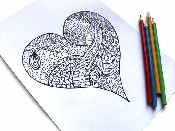 570x427 Printable Zentangle Patterns Printable Coloring Page, Zentangle