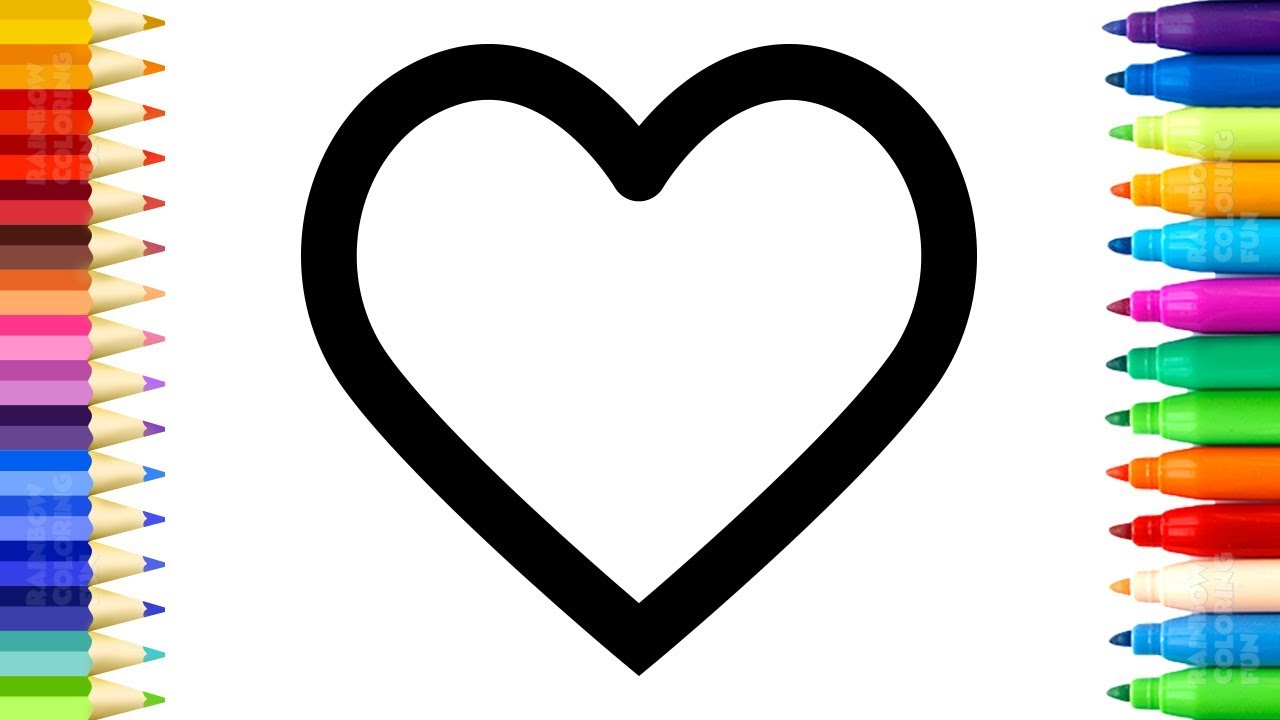 1280x720 How To Draw Heart And Flowers