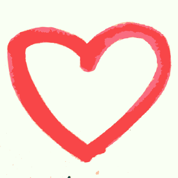 600x600 A Hand Drawn Heart Clip Art
