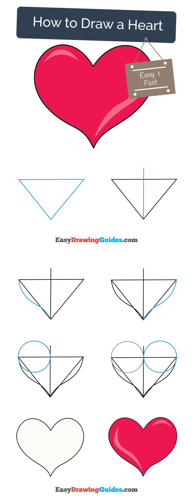 736x1905 How To Draw A Heart Easy And Simple Guide Drawings, Doodle