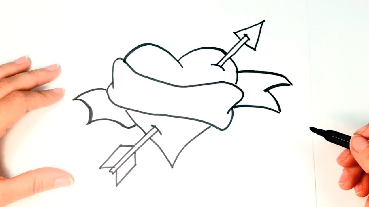 1280x720 How To Draw A Heart Heart Easy Draw Tutorial