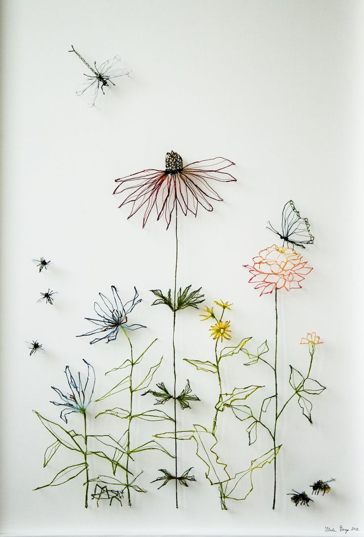 736x1086 Drawing At Door Wall Flower Flower Drawings On Wall Floral Love