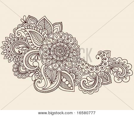 450x388 Drawn Mehndi Heart