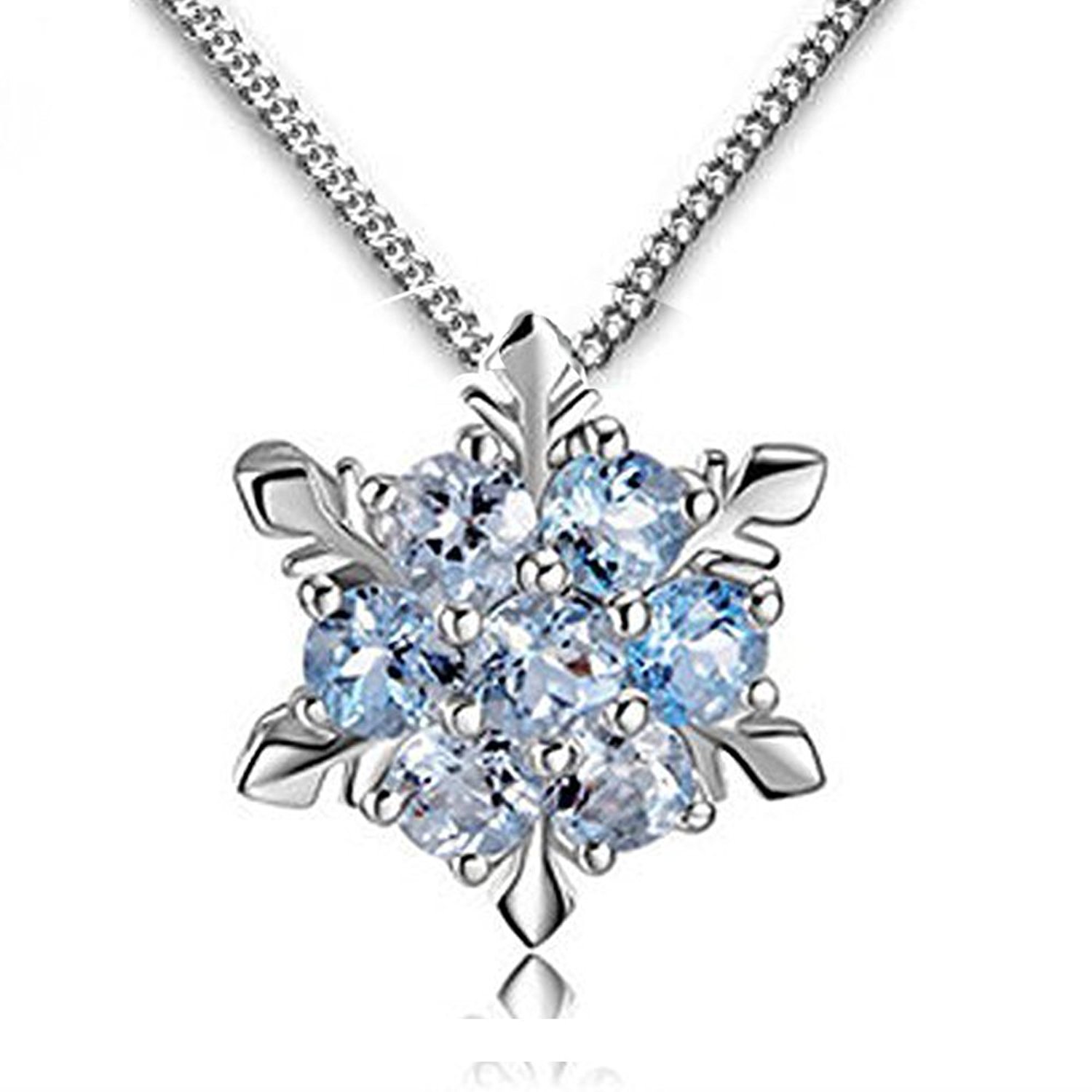 1500x1500 Findout Ladies Swarovski Element Sterling Silver Blue Crystal