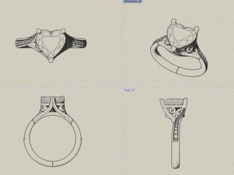 800x600 Heart Shaped Diamond Ring