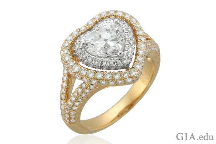 690x460 The Heart Shaped Engagement Ring A Symbol Of Love