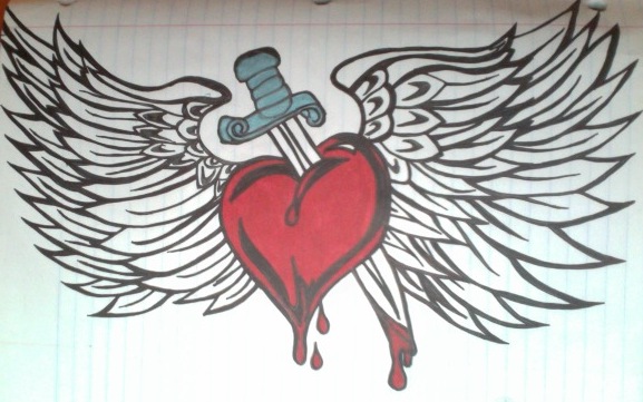 577x361 Dagger Heart Wings Thing By Undeaderaser