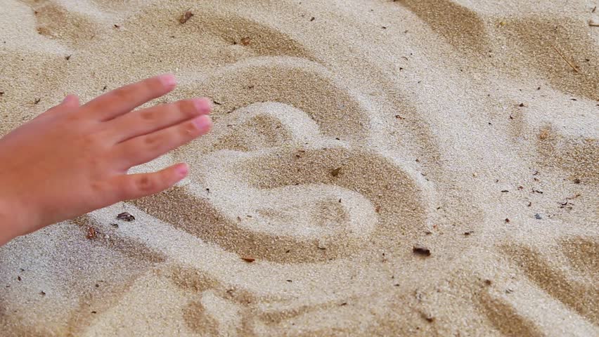 852x480 Closeup Of Tanned Human Hands Of Family Of Three Persons. Father