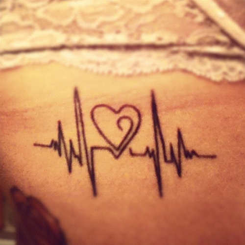 Heart Beat Tattoo Png | Best Tattoo Ideas