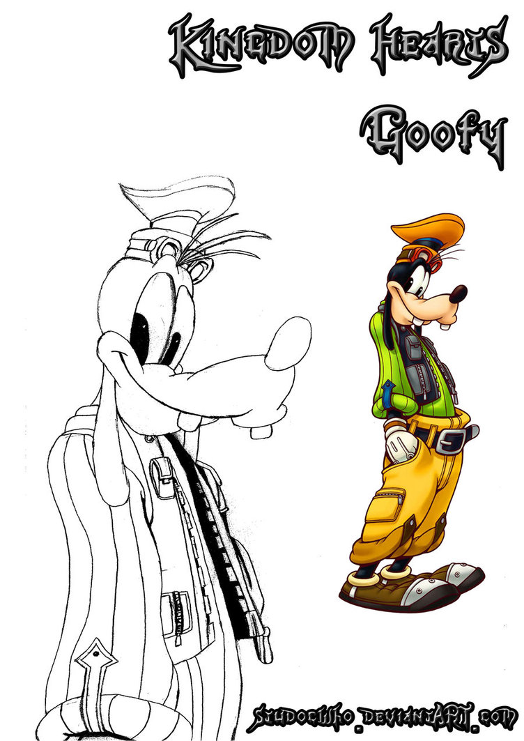 752x1063 Kingdom Hearts Goofy Drawing By Studocwho