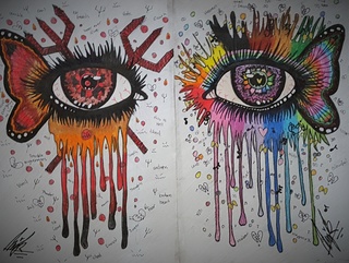 320x241 These Are Magical Heaven Hell Eyes With Tears Of Blood